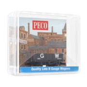 Peco NR5000W N RTR 9ft 5 Plank Open Wagon GWR Grey