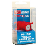 Peco PL1001 TwistLock Turnout Motor + Microswitch