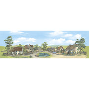 Peco SK15 HO Village Background | Metro Hobbies