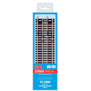 Peco ST2000 HO/OO Setrack Standard Straight (Pack of 8)