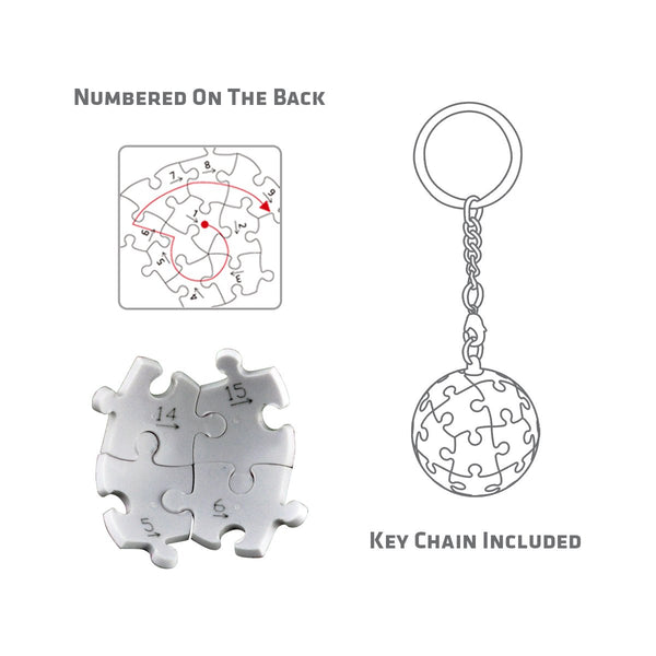 Pintoo Blue Globe 24pc 3D Jigsaw Puzzle Keychain – Metro Hobbies