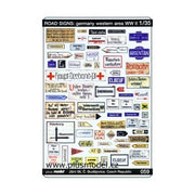 Plus Model 059 1/35 Road Signs Germany Western Area WWII