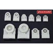 Plus Model 7055 1/72 Martin PBM-5 Mariner Wheels Resin Set