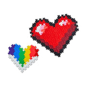 Plus Plus PP3911 Puzzle by Number Hearts 250pc