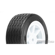 Proline 10140-17 VTA Front Tyres 26mm Mounted on White Wheels 2pc
