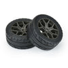 Proline 10204-10 1/8 Victory S3 Front/Rear 35/85 2.4in Belted Mounted Tires 14mm Gray Vendetta
