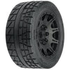 Proline PR10205-10 Proline Menace HP Front / Rear 5.7inch Tyre Mounted on 24mm Black Raid Wheels 2pc