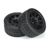 Proline PR10205-10 Proline Menace HP Front / Rear 5.7inch Tyre Mounted on 24mm Black Raid Wheels 2pc