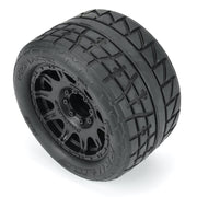 Proline PR10206-10 1/8 Menace HP Belted Front Rear 3.8 inch MT Tires Mounted 17mm Black Raid 2pc