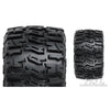 Proline Trencher 2.8 Pre-Mounted Tires on Raid Black 6x30 Removable Hex Wheels Front or Rear for Stampede/Rustler