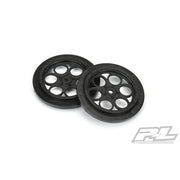Proline 2803-03 Showtime Front Runner 2.2 inch / 2.7 inch Black Front Drag Racing 12mm Wheels