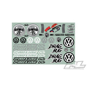 Proline 3558-00 1/10 Volkswagen Drag Bug Clear Body