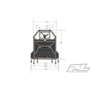 Proline 6322-00 Back-Half Cage for Proline Cab Only Crawler Bodies