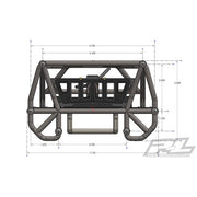 Proline 6322-00 Back-Half Cage for Proline Cab Only Crawler Bodies