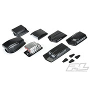 Proline 6368-00 No Prep Drag Racing Optional Hood Scoops and Blowers Variety Pack (Clear) for most SC 1/10 and 1/8 Bodies