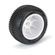 Proline 8297-13 Prism Carpet Tyres Mounted on White Wheels Mini-B Rear