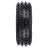 Proline 8298-12 Wedge Carpet Tyres Mounted on Yellow Wheels Mini-B Front