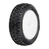 Proline 8298-13 Wedge Carpet Tyres Mounted on White Wheels Mini-B Front