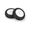 Proline 8298-13 Wedge Carpet Tyres Mounted on White Wheels Mini-B Front