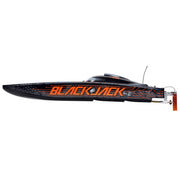 Pro Boat Blackjack 42 inch 8S Brushless RC Catamaran (Black/Orange) PRB08043T1