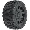 Proline 10198-11 1/6 Badlands MX57 Front or Rear 5.7 inch Tyres Mounted on Raid 8x48 Removable 24mm Hex Wheels Black 2pc