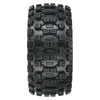 Proline 10198-11 1/6 Badlands MX57 Front or Rear 5.7 inch Tyres Mounted on Raid 8x48 Removable 24mm Hex Wheels Black 2pc