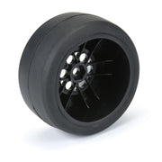 Proline PR10218-10 1/16 Reaction Rear Tyres Mounted on Black Silver Wheels 2pc Mini No Prep