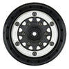Proline 2811-03 1/10 Raid Bead-Loc Fr/Rr 2.2in/3.0in 12 and 14mm SC Wheels 2pc Silver/Black