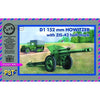 PST Models 72031 1/72 152mm Howitzer with Soviet ZIS-42 Half Truck Plastic Model Kit