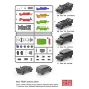 Plastic Soldier Company 1/72 German Steyr Heavy Car 3 kits in Box with Figures Plastic Model Kit