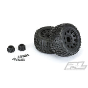 Proline 10175-10 Trencher LP 3.8in All-Terrain Tyres on Raid Black 8x32 Removable Hex Wheels 2pc