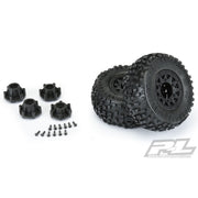 Proline 1182-10 Badlands SC 2.2in/3.0in All Terrain Tyres on Raid Black 6x30 Hex Wheels 2pc