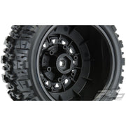 Proline 1190-10 Trencher X SC 2.2in/3.0in All Terrain Tyres on Raid Black 6x30 Hex Wheels 2pc