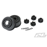 Proline 2785-03 Raid 2.2in/3.0in Black 6x30 Removable Hex SC Wheels 2pc