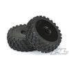 Proline 9067-41 Badlands M2 MX All Terrain 1/8 Buggy Tyres Mounted on Black Wheels