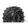 Proline Masher 2.8 Street Tyres Mounted on Raid Black Removeable Hex Wheels 2pc PR1192-10
