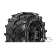 Proline Masher 2.8 Street Tyres Mounted on Raid Black Removeable Hex Wheels 2pc PR1192-10