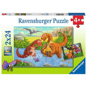 Ravensburger 05030-7 Dinosaurs at play Puzzle 2x24pc