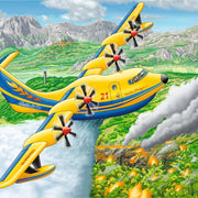 Ravensburger 05033-8 Above The Clouds 3x 49pc Kids Jigsaw Puzzle