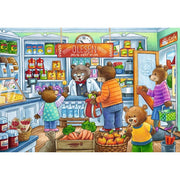 Ravensburger 05076-5 Lets Go Shopping 2x 12pc Kids Jigsaw Puzzle