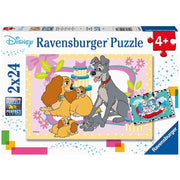 Ravensburger 05087-1 Disneys Favourite Puppies 2x24pc Jigsaw Puzzles