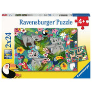 Ravensburger 05183-0 Koalas And Sloths Puzzle 2x 24pc Kids Jigsaw Puzzle