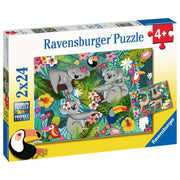 Ravensburger 05183-0 Koalas And Sloths Puzzle 2x 24pc Kids Jigsaw Puzzle