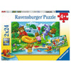 Ravensburger 05247-9 Bear Family Camping Trip 2x 24pc Kids Jigsaw Puzzle