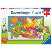 Ravensburger 05248-6 Fruit and Veggie Fun Puzzle 2x 24pc Kids Jigsaw Puzzle