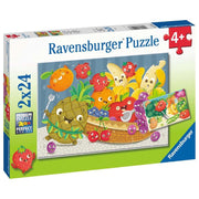 Ravensburger 05248-6 Fruit and Veggie Fun Puzzle 2x 24pc Kids Jigsaw Puzzle