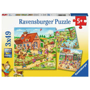 Ravensburger 05249-3 Animal Vacation 3x 49pc Kids Jigsaw Puzzle
