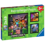 Ravensburger 05621-7 Minecraft Biomes 3x 49pc Kids Jigsaw Puzzle