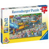 Ravensburger 05635-4 Road Works 2x 12pc Kids Jigsaw Puzzle