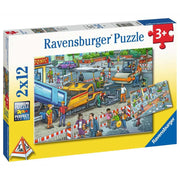 Ravensburger 05635-4 Road Works 2x 12pc Kids Jigsaw Puzzle